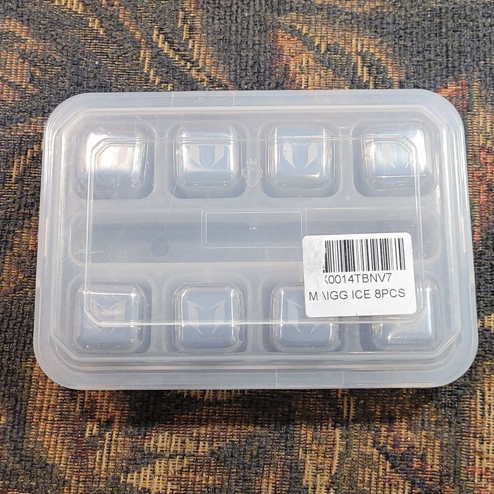 MAIGG Stainless Steel Square Ice Cubes for Whiskey, Wine, and Beverages